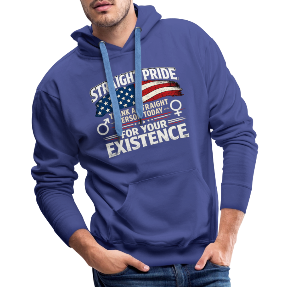 STRAIGHT PRIDE Hoodie – Thank a Straight Person Today Color: Black