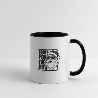 I Do It for the Ho's Funny Christmas Coffee Mug - white/black