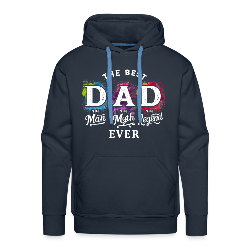 Best Dad Ever Men’s Premium Hoodie - navy