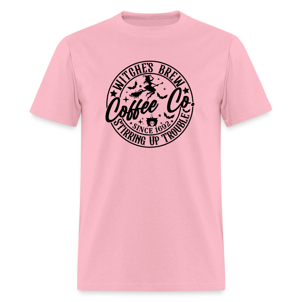 Witches Brew Coffee Co (Halloween) T-Shirt - pink