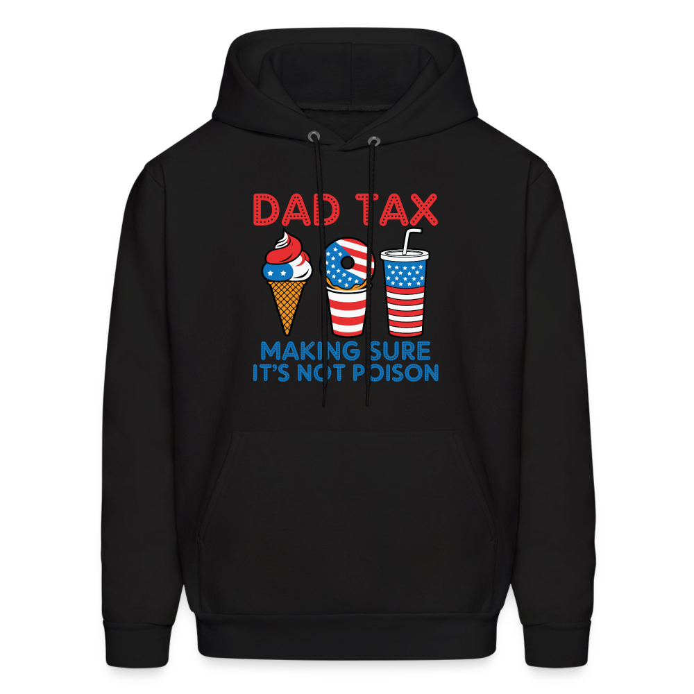 Dad Tax Hoodie (Red White Blue) - black