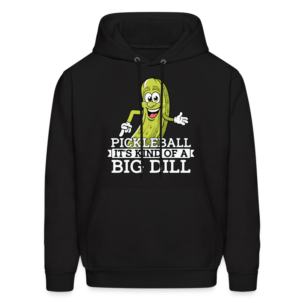 Pickleball It's Kind Of A Big Dill Hoodie - black