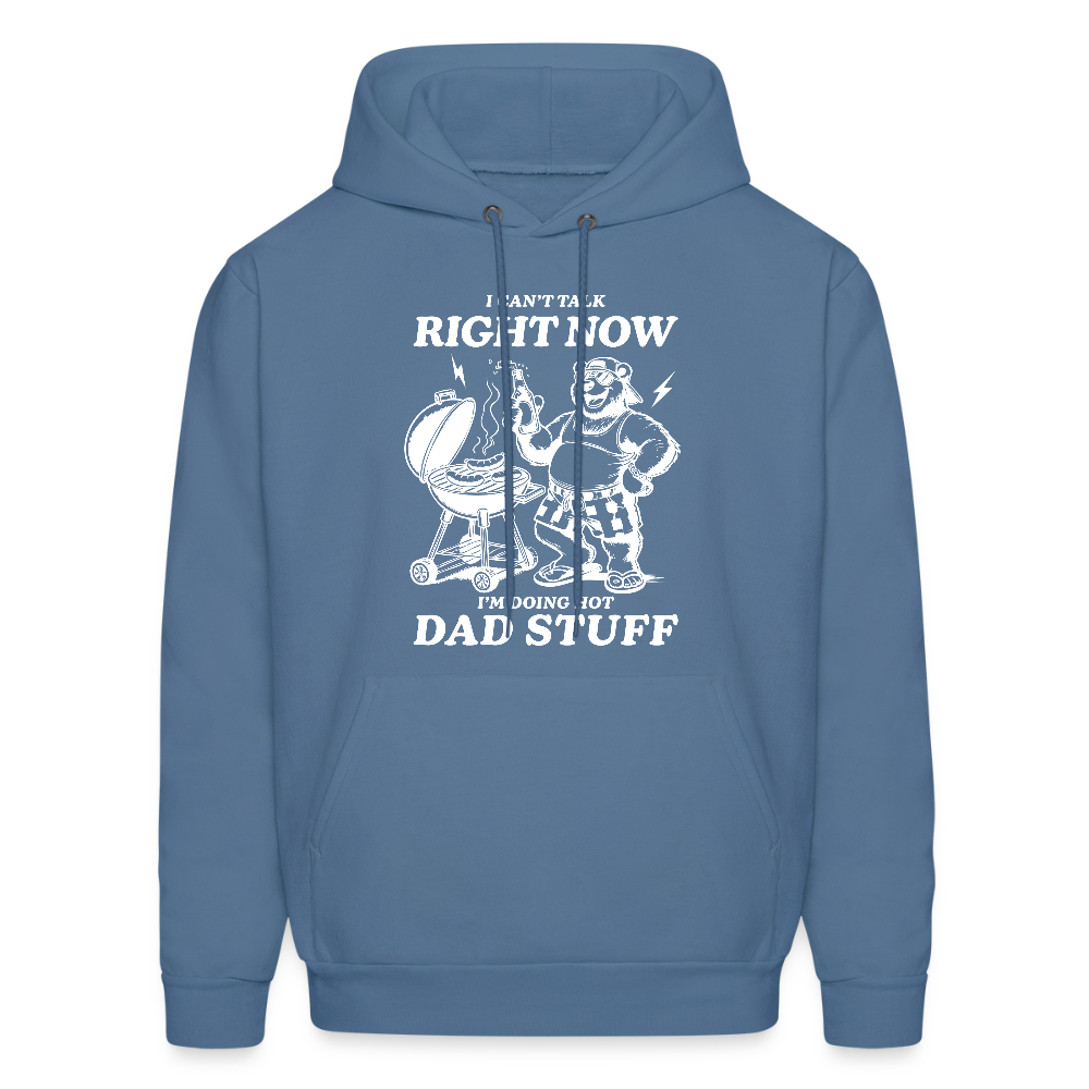 Doing Hot Dad Stuff BBQ Hoodie for Grilling Dads - denim blue