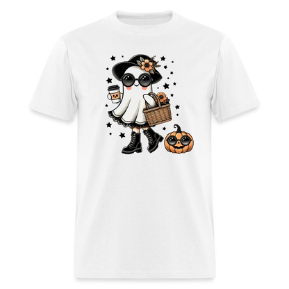 Cute Halloween Mom Ghost T-Shirt - white