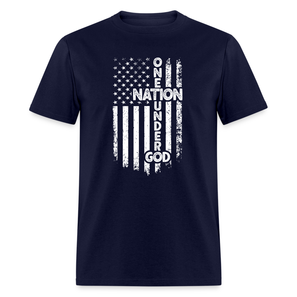 One Nation Under God T-Shirt - navy