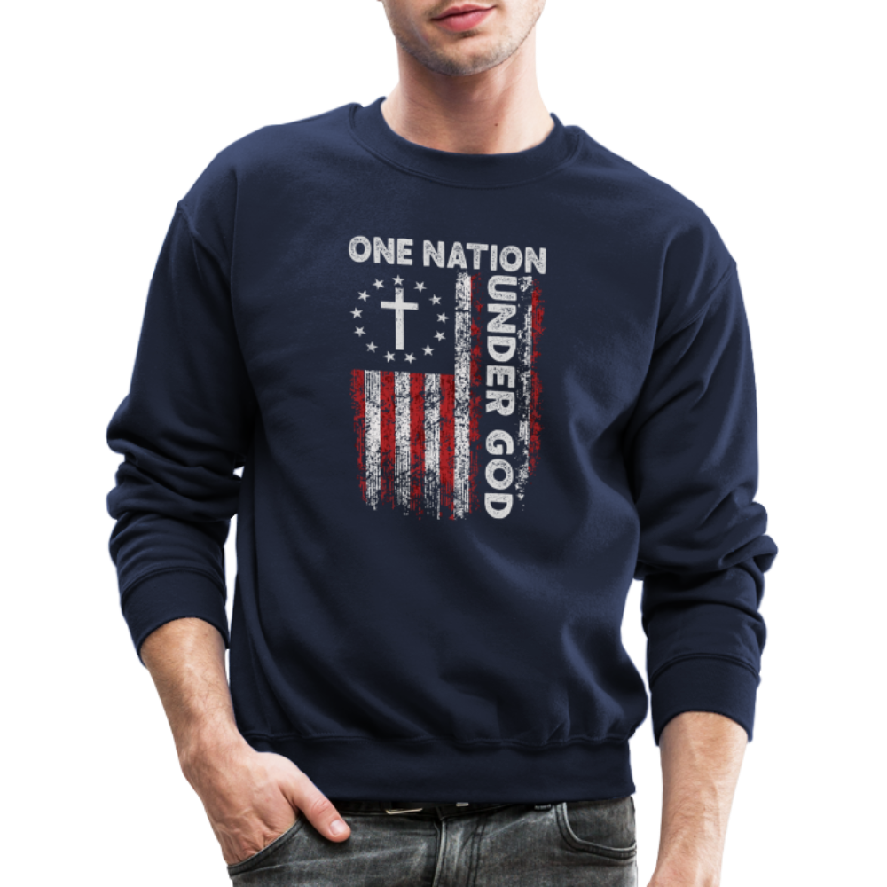 One Nation Under God Sweatshirt - navy