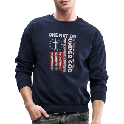 One Nation Under God Sweatshirt - navy