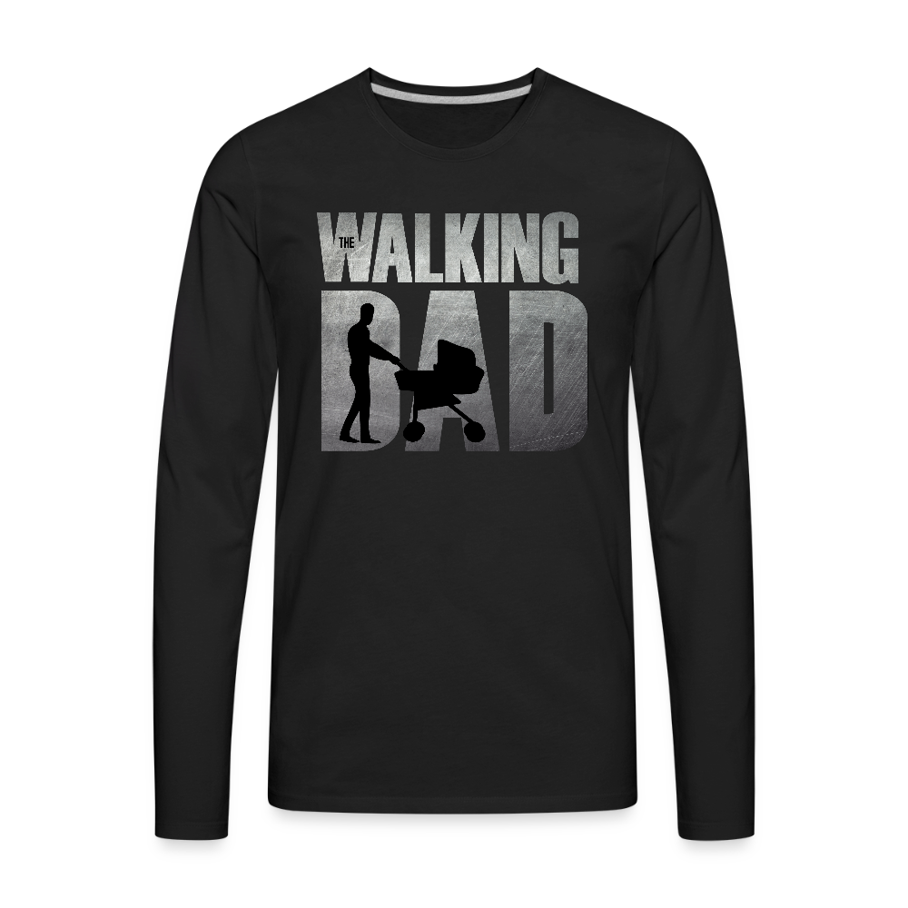 The Walking Dad Men's Premium Long Sleeve T-Shirt - black
