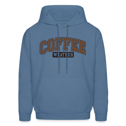 Coffee Weather Hoodie - denim blue