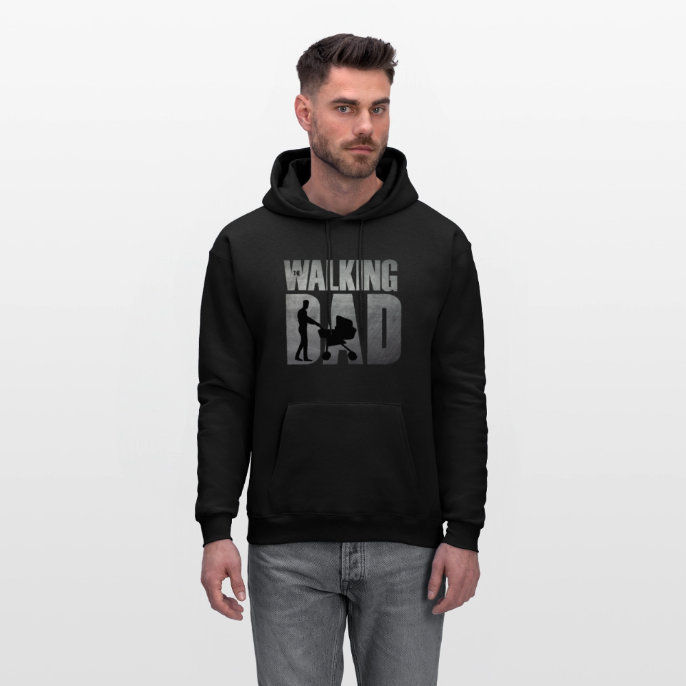 The Walking Dad Hoodie – Funny Zombie Parody with Stroller Graphic in Movie-Inspired Design Color: black