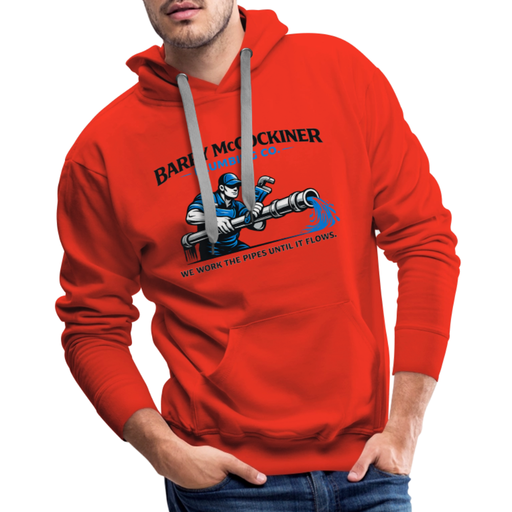 Barry McCockiner Plumbing Funny Hoodie Color: Heather Grey