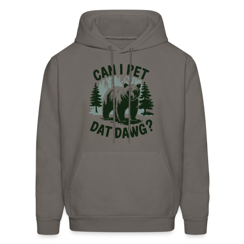 Can I Pet That Dawg Hoodie - asphalt gray