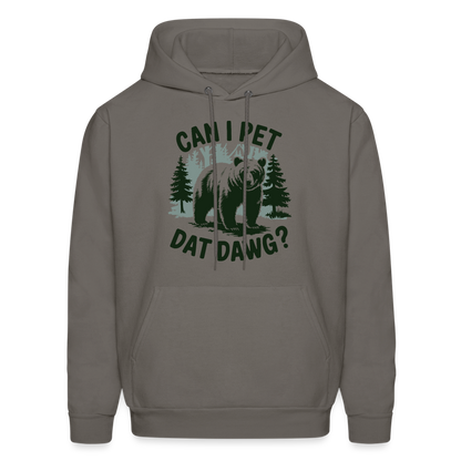 Can I Pet That Dawg Hoodie - asphalt gray