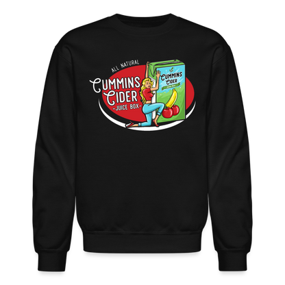 Cummins Cider Juice Box (Adult Sexual Humor) Sweatshirt - black