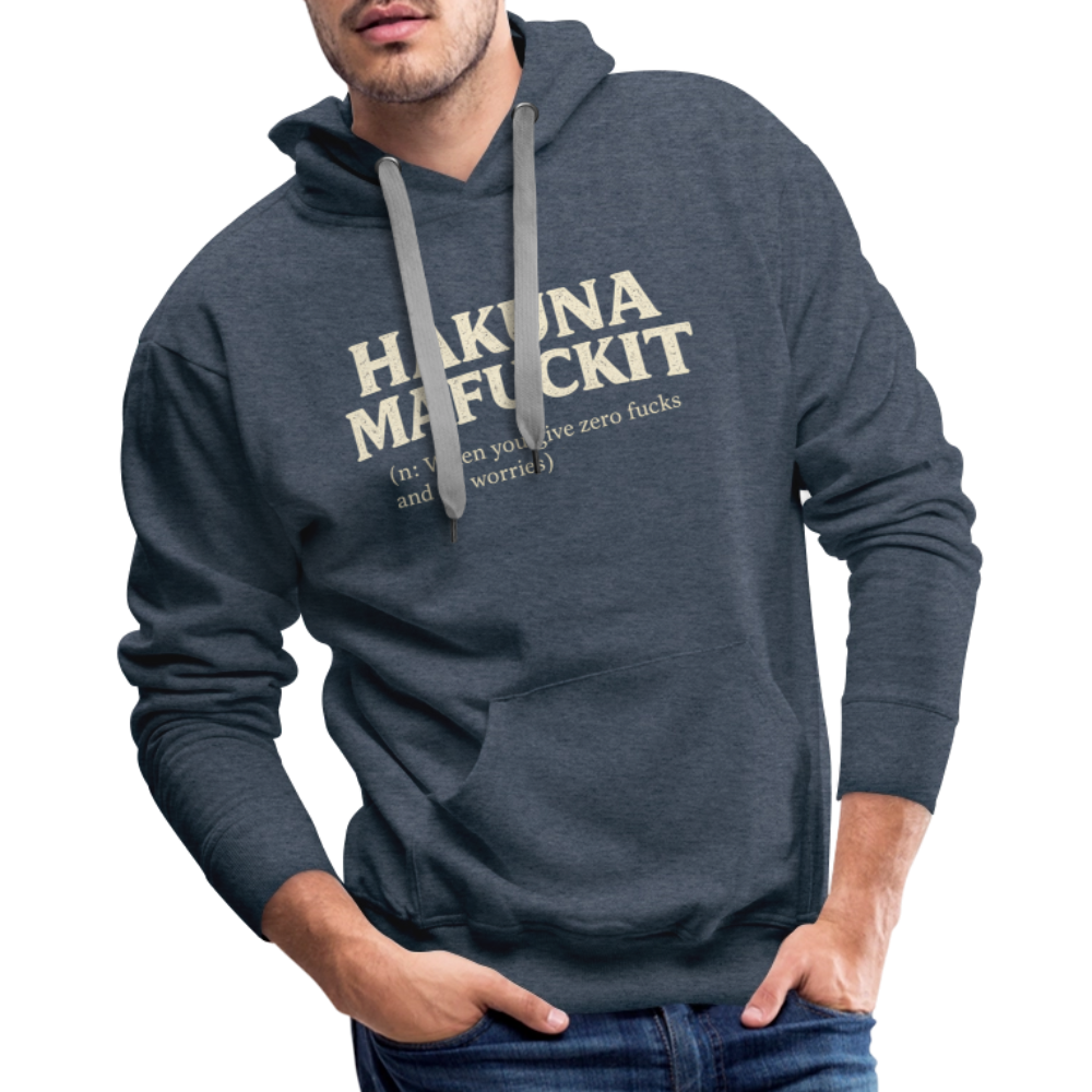 Hakuna Mafuckit Men’s Funny Graphic Hoodie Color: Black