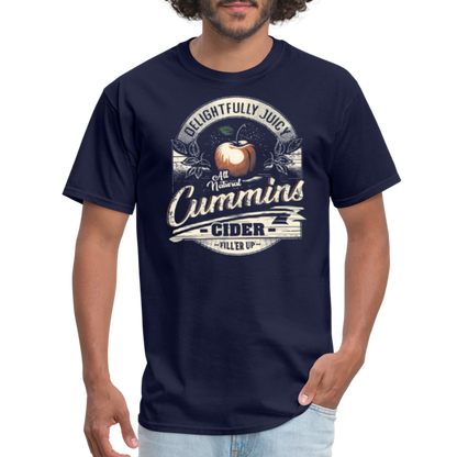 Vintage Cummins Cider (Funny Adult Humor) T-Shirt - navy