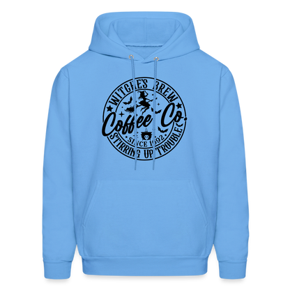 Witches Brew Coffee Co (Halloween) Hoodie - carolina blue