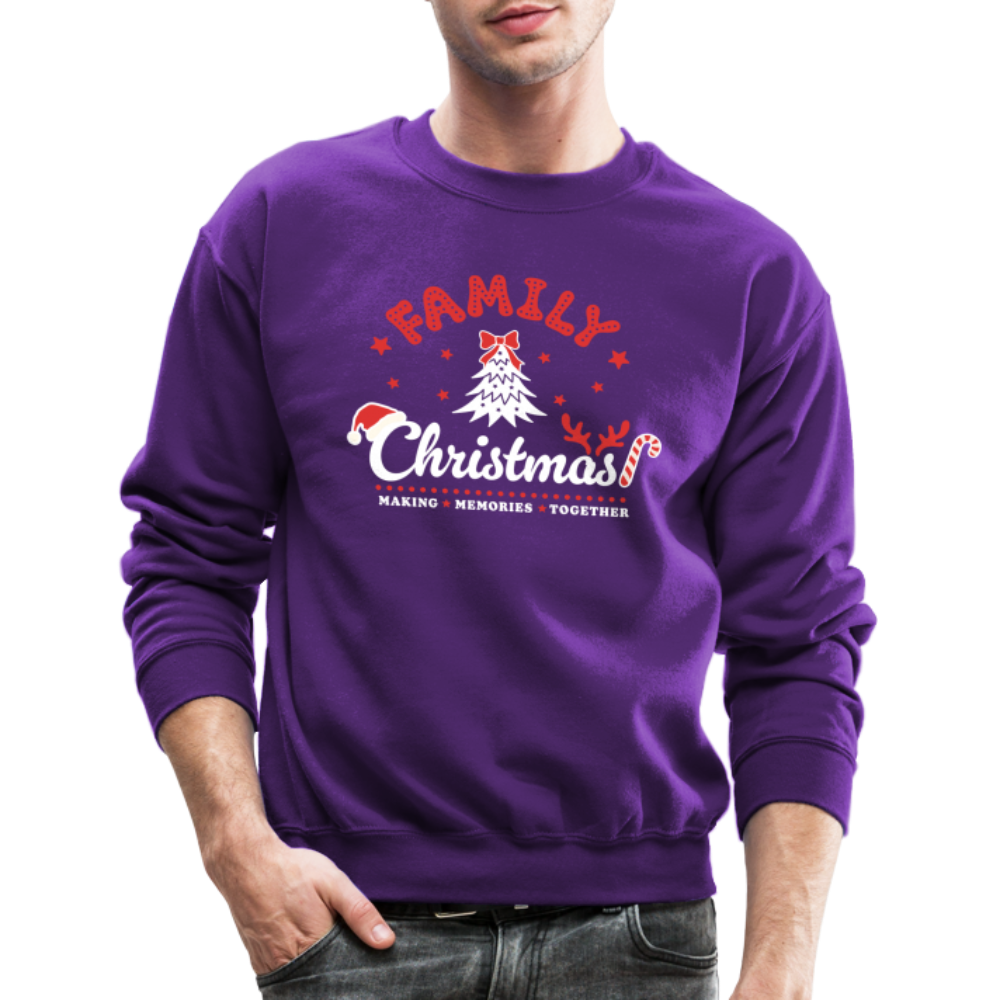 Family Christmas Making Memories Together Sweatshirt - purple