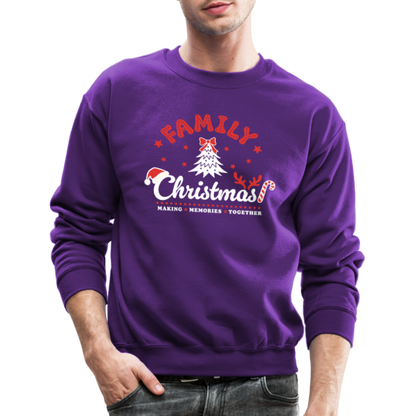 Family Christmas Making Memories Together Sweatshirt - purple