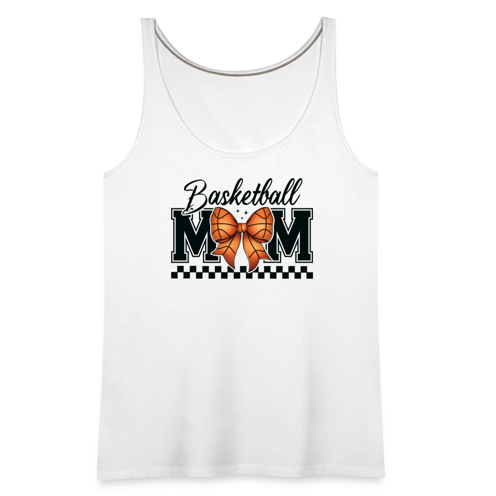 Basketball Mom Women’s Premium Tank Top - white