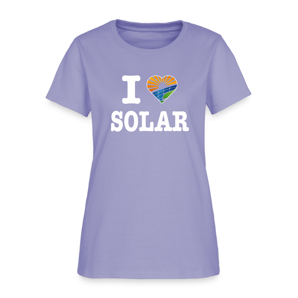 I Love Solar Women's T-Shirt Color: lavender