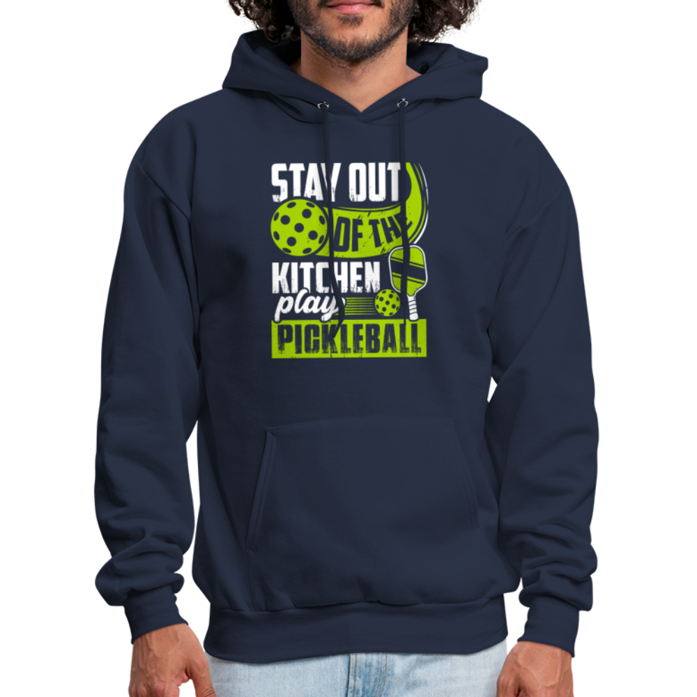 Stay Out Of The Kitchen Play Pickleball Hoodie - navy