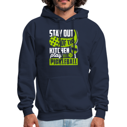 Stay Out Of The Kitchen Play Pickleball Hoodie - navy