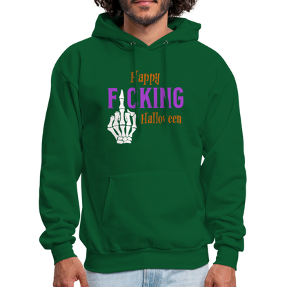 Happy F*cking Halloween Hoodie - forest green