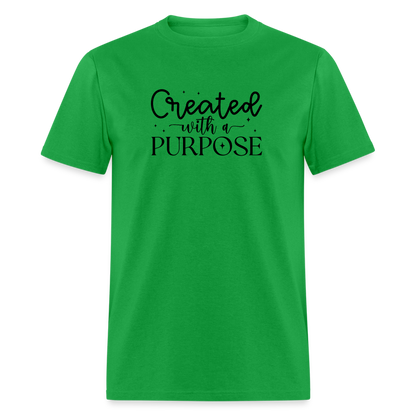 Created with a Purpose T-Shirt - bright green