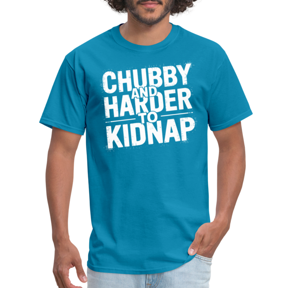 Chubby and Harder to Kidnap T-Shirt Color: heather black