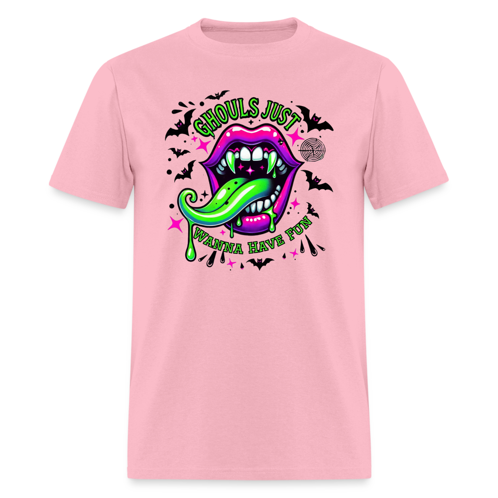 Ghouls Just Wanna Have Fun T-Shirt - pink