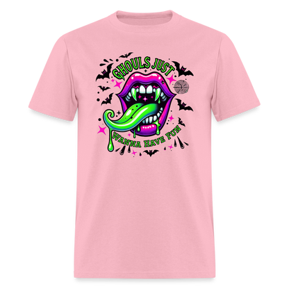 Ghouls Just Wanna Have Fun T-Shirt - pink