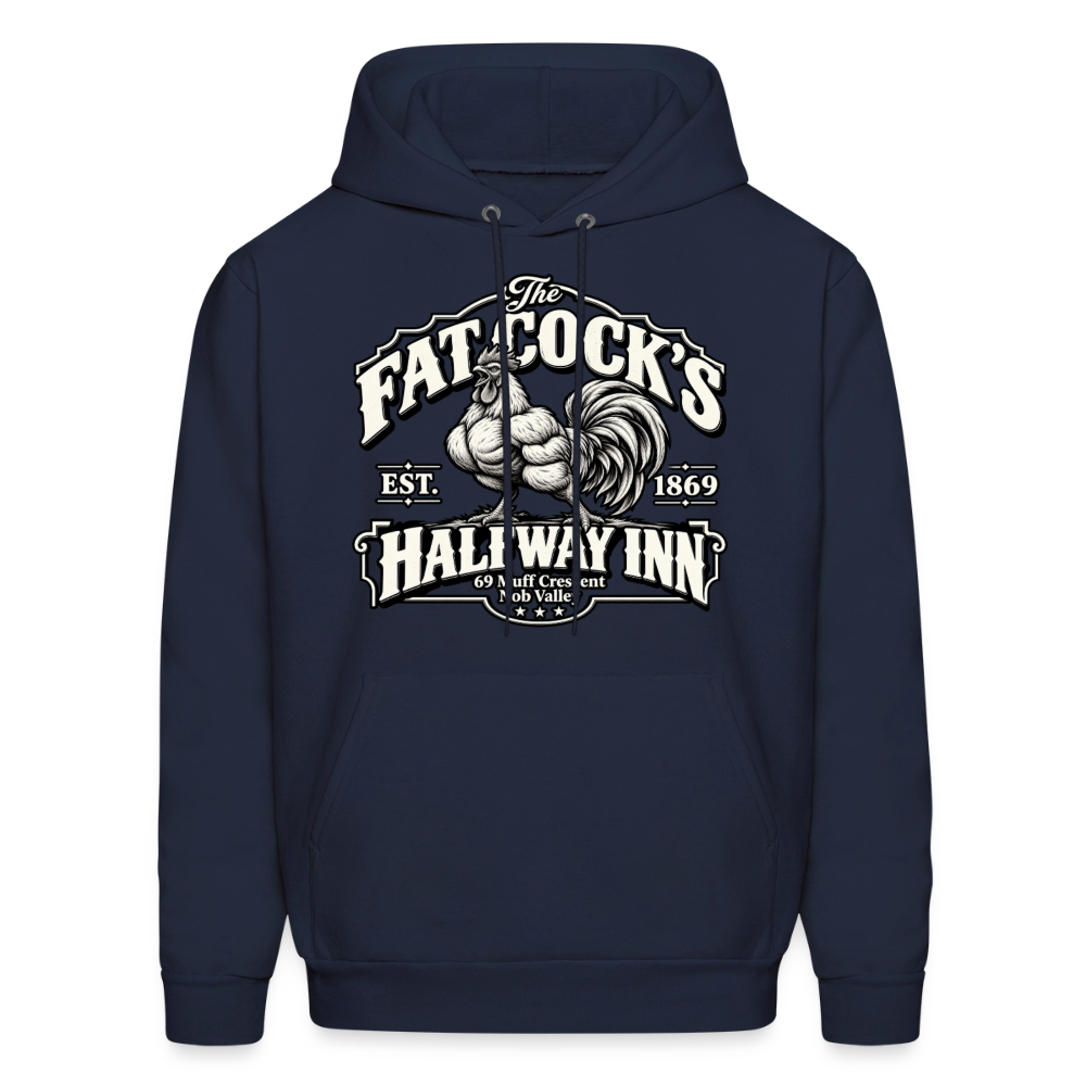 Fat Cock’s Halfway Inn Hoodie - navy