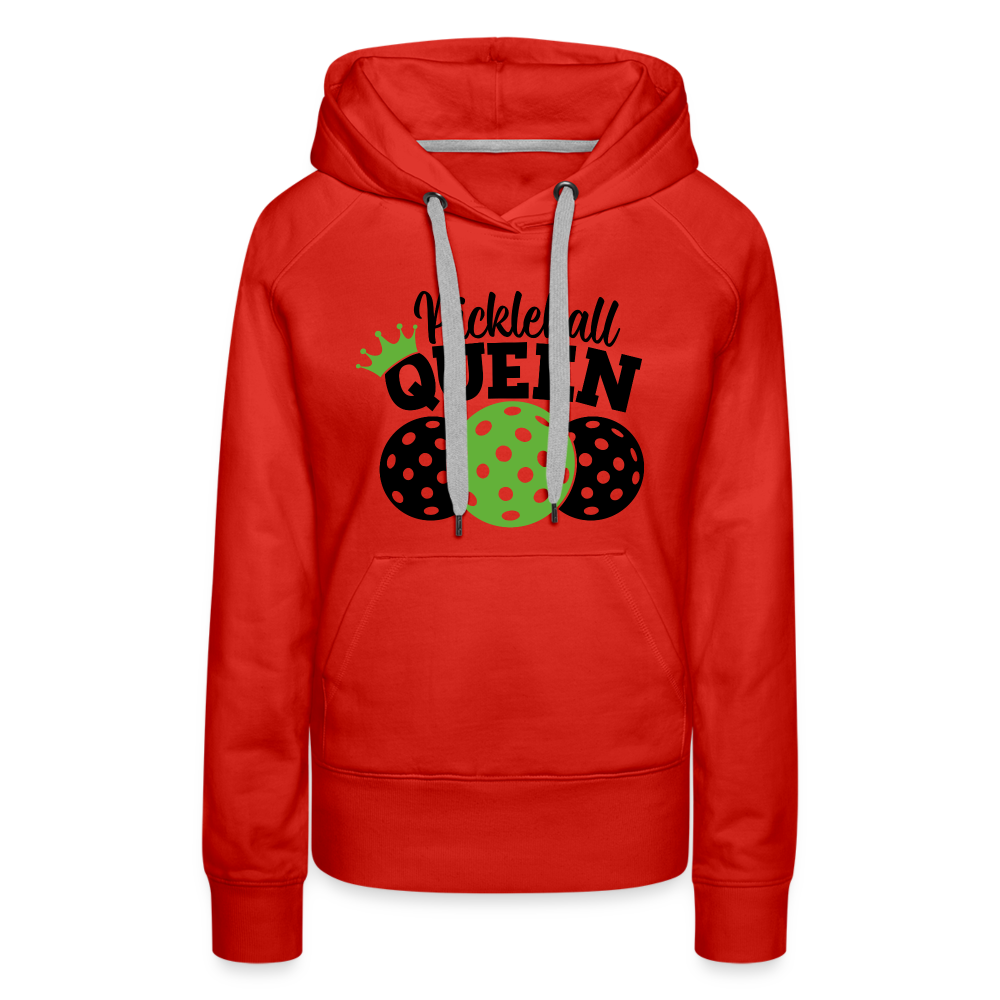 Pickleball Queen Women's Premium Hoodie - red