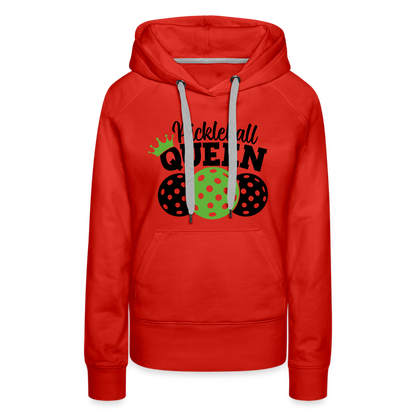 Pickleball Queen Women's Premium Hoodie - red