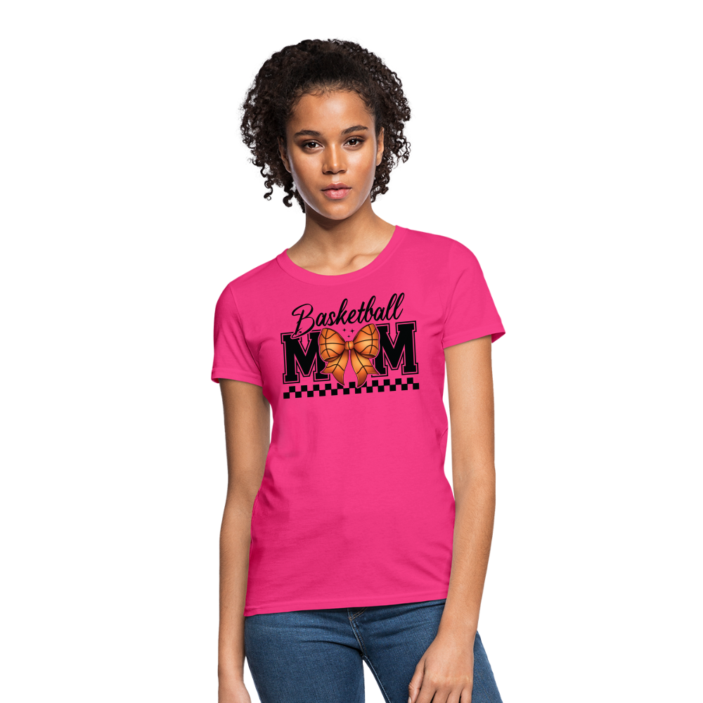 Basketball Mom Women's T-Shirt - fuchsia