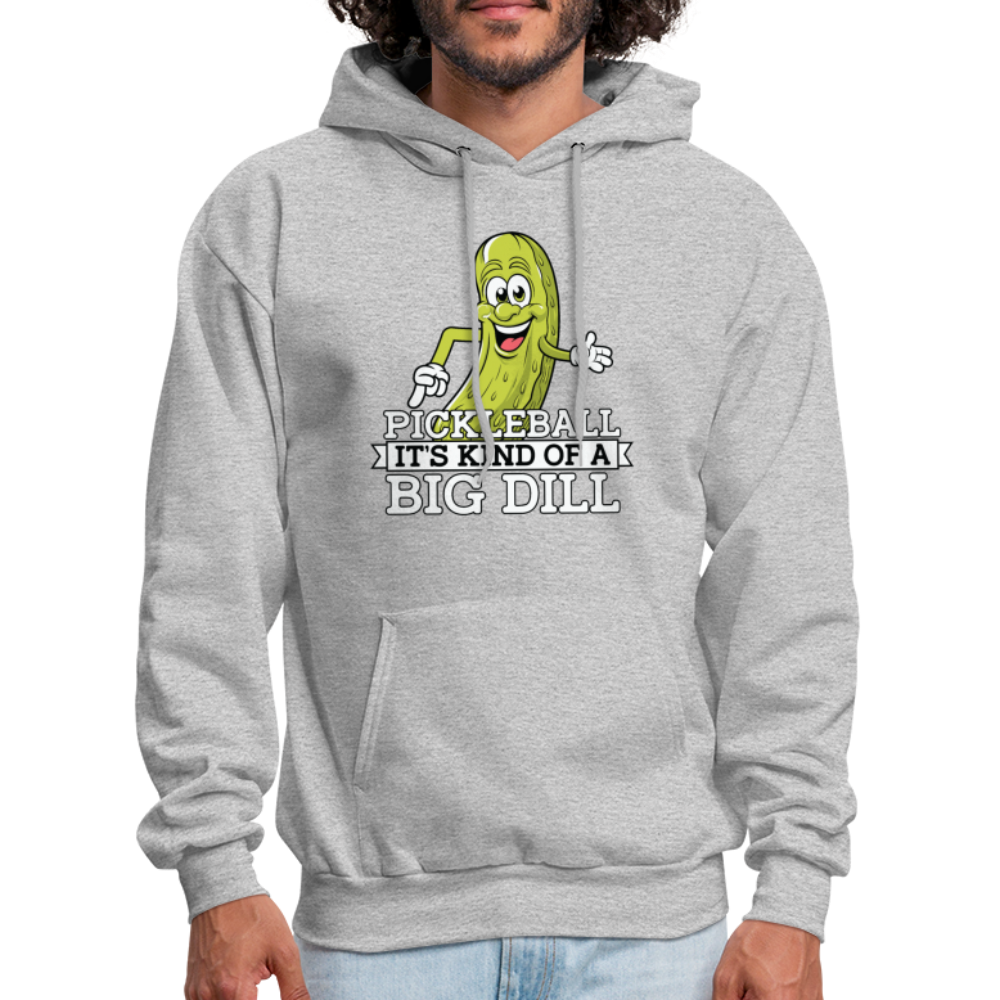 Pickleball It's Kind Of A Big Dill Hoodie - heather gray