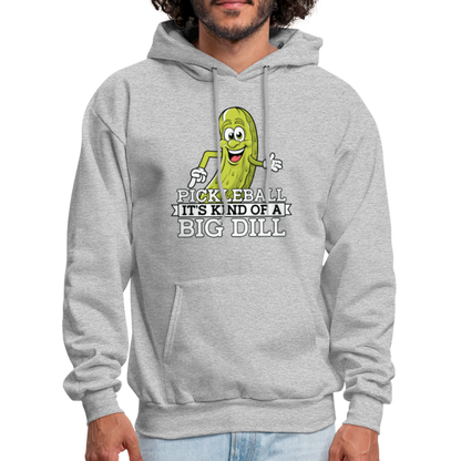 Pickleball It's Kind Of A Big Dill Hoodie - heather gray