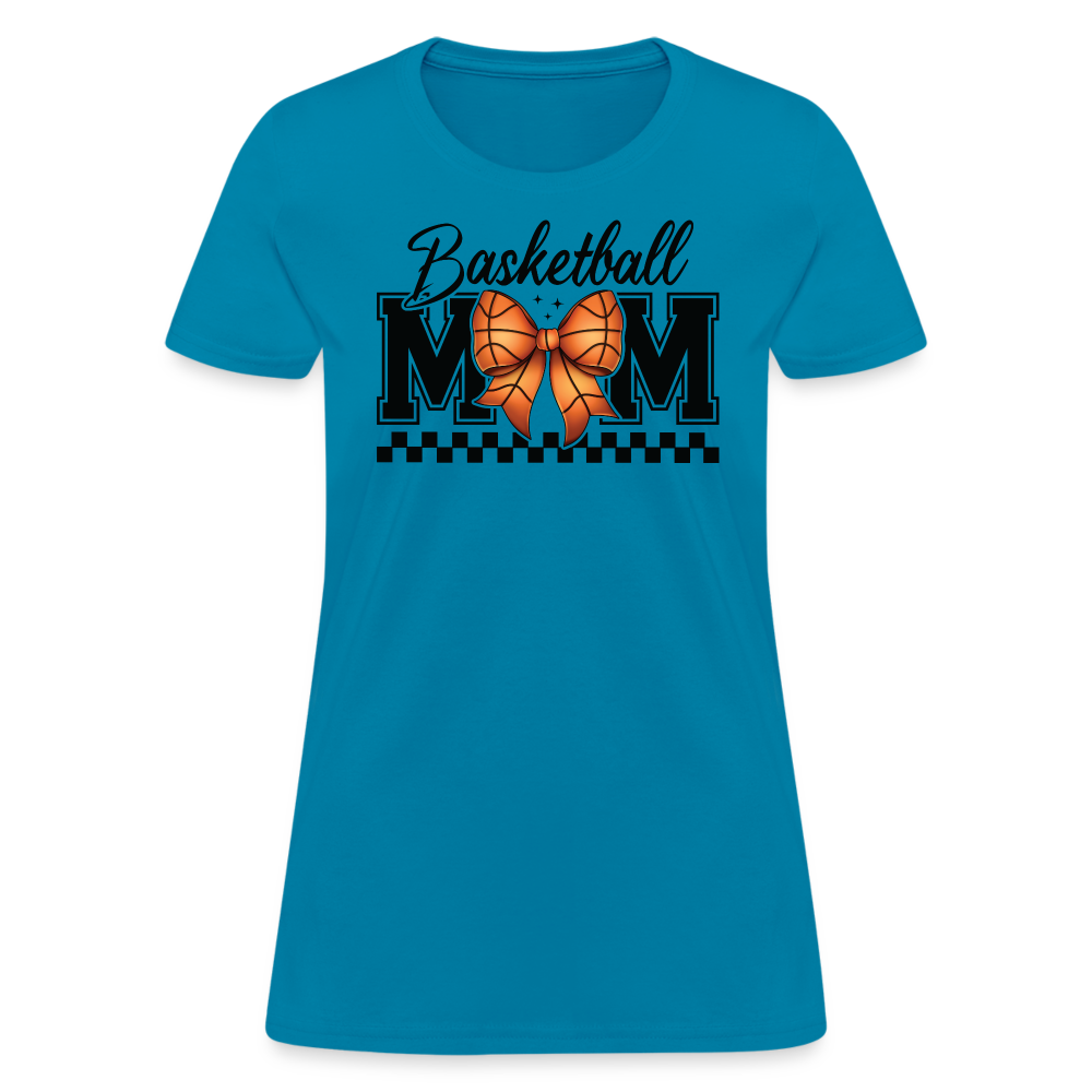 Basketball Mom Women's T-Shirt - turquoise