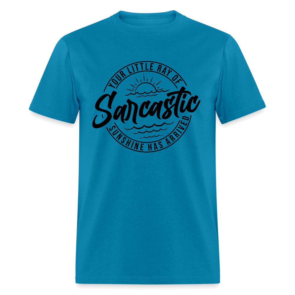 Sarcastic Ray of Sunshine Graphic T-Shirt - turquoise