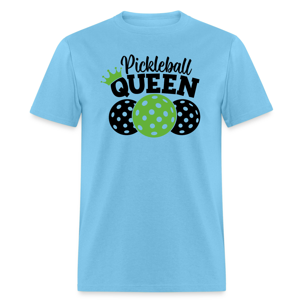 Pickleball Queen T-Shirt - aquatic blue