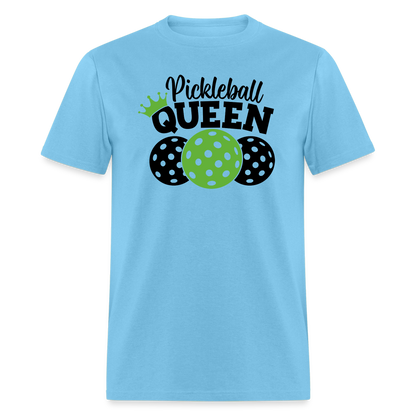 Pickleball Queen T-Shirt - aquatic blue