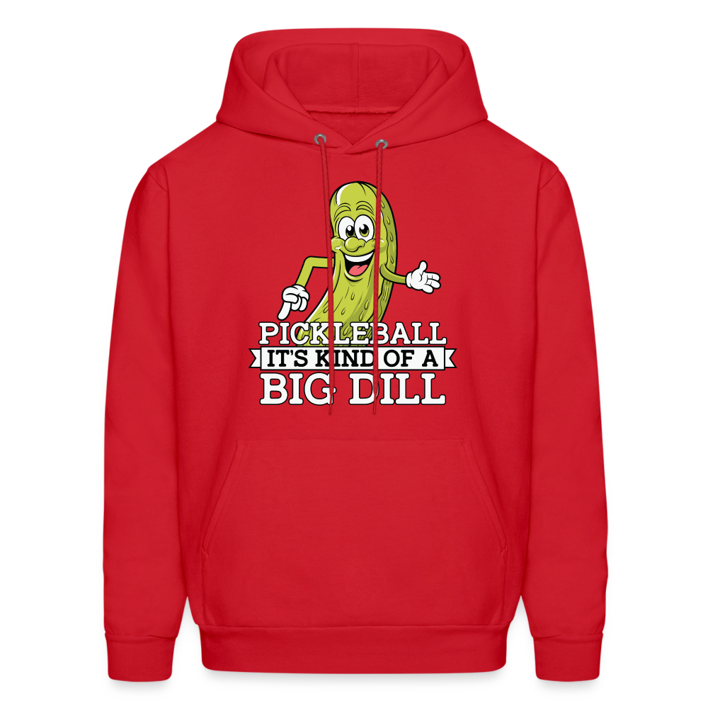 Pickleball It's Kind Of A Big Dill Hoodie - red