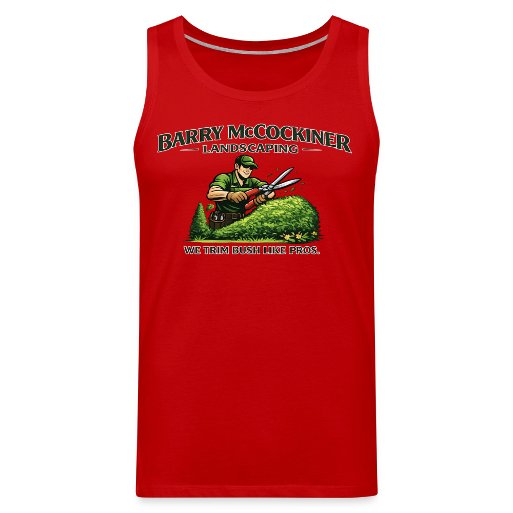Barry McCockiner Landscaping Funny Tank Top Color: Heather Gray