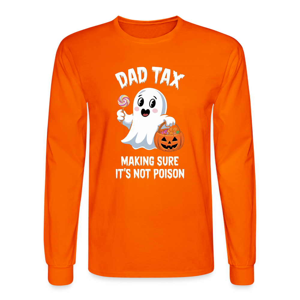 Dad Tax (Halloween) Long Sleeve T-Shirt - orange