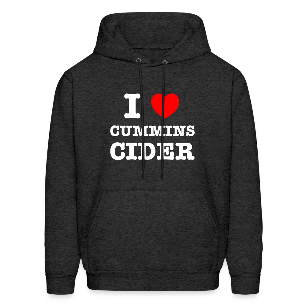 I Heart Cummins Cider Hoodie - charcoal grey