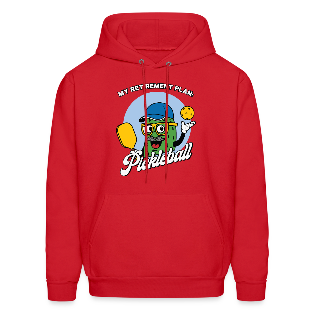 My Retirement Plan: Pickleball Hoodie - red