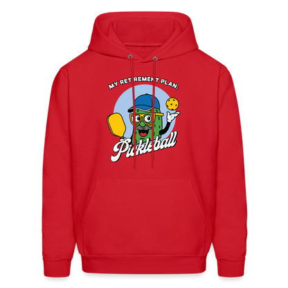 My Retirement Plan: Pickleball Hoodie - red