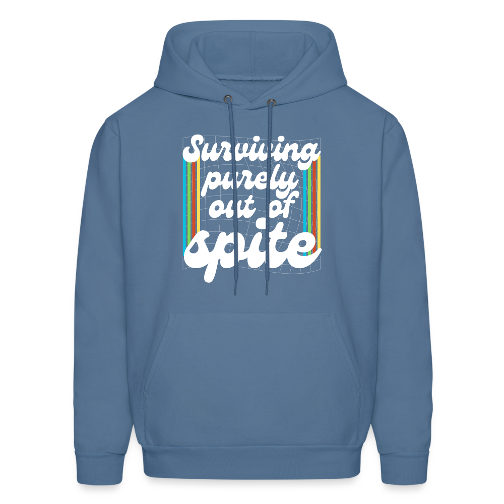 Surviving Purely Out Of Spite Hoodie - denim blue