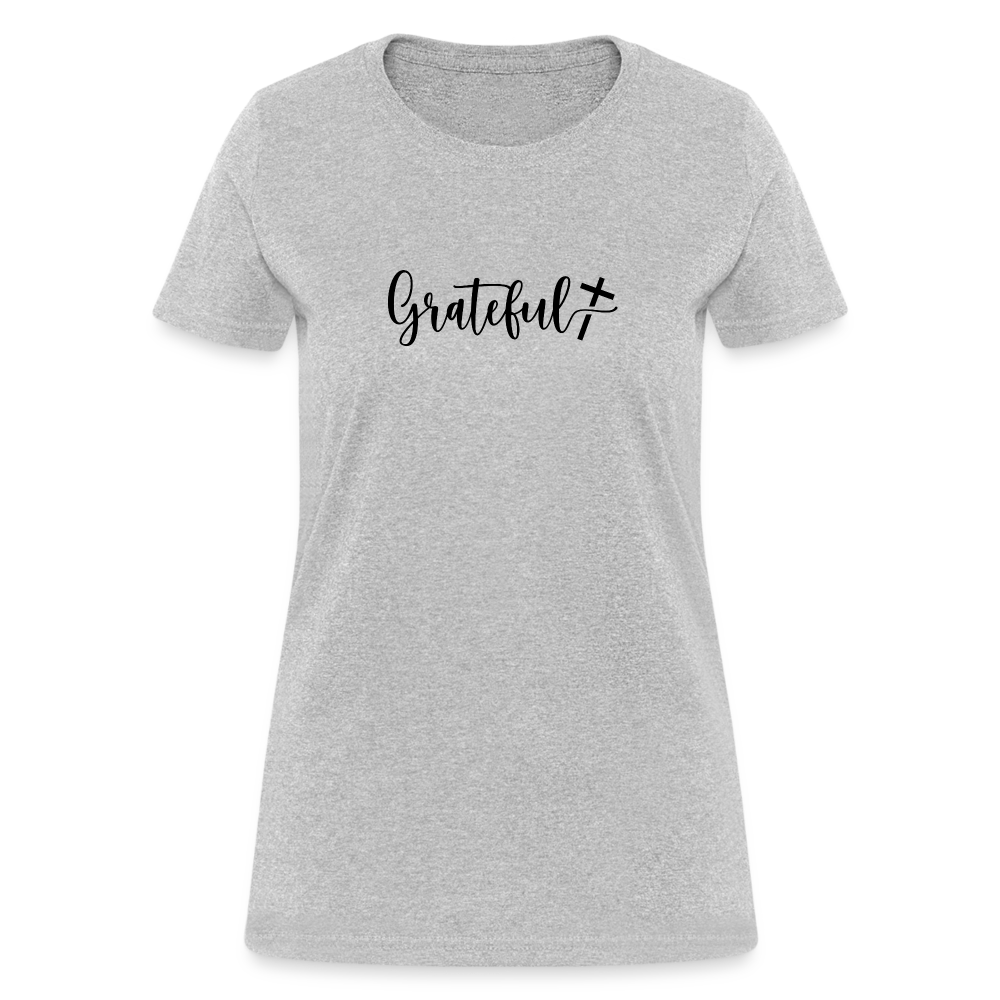 Grateful Women's T-Shirt - heather gray